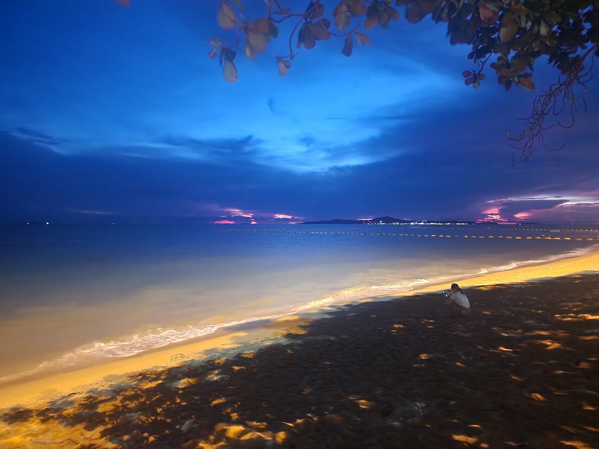 Pattaya beach in the evening